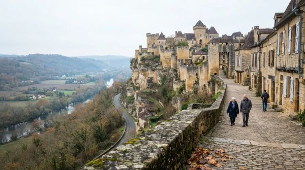 Domme, bastide royale historique perchée en Dordogne