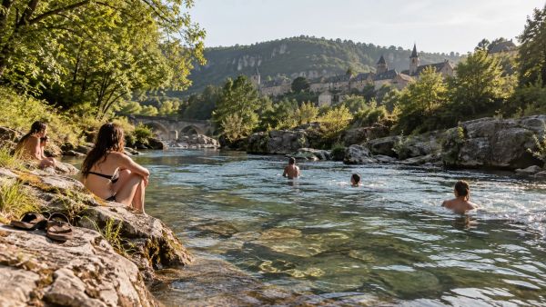 Rivière en Aveyron : des spots de baignade inattendus